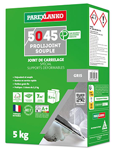 Joint carrelage gris 5045 PROLIJOINT SOUPLE - 5kg sol et mur 2 à 12mm